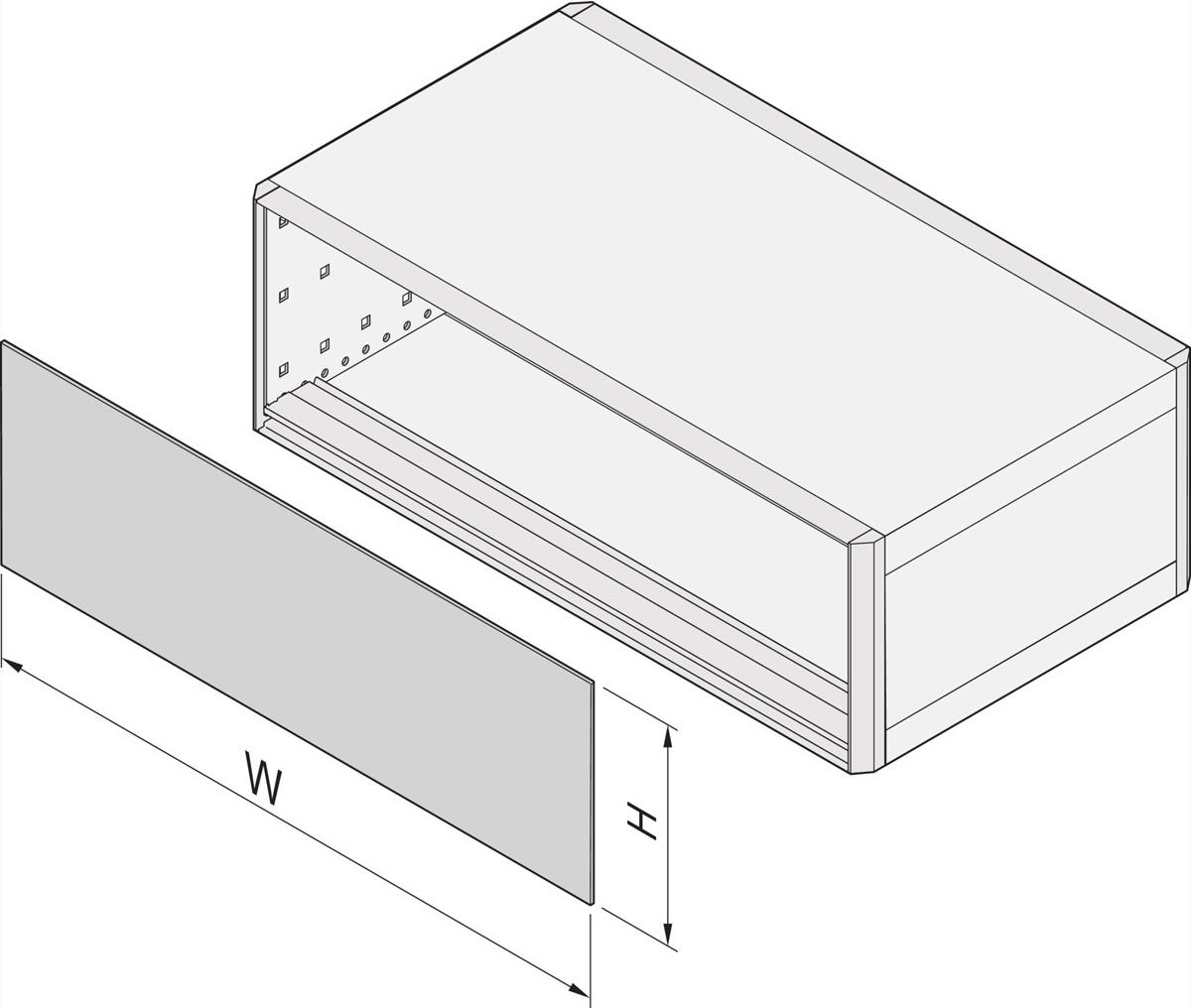 SCHROFF U-FRONTPL.EMC 3HE 42TE (24572604)