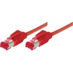 Industrie-Patchkabel S/FTP, PiMF, CAT.6A EIA/TIA, Class EA, rot, 3.0 m Ölbeständiges Spezialkabel für Industrie-Einsatz, für 10 Gigabit/s, mit Draka-Kabel und Hirosesteckern TM21 (77903R)