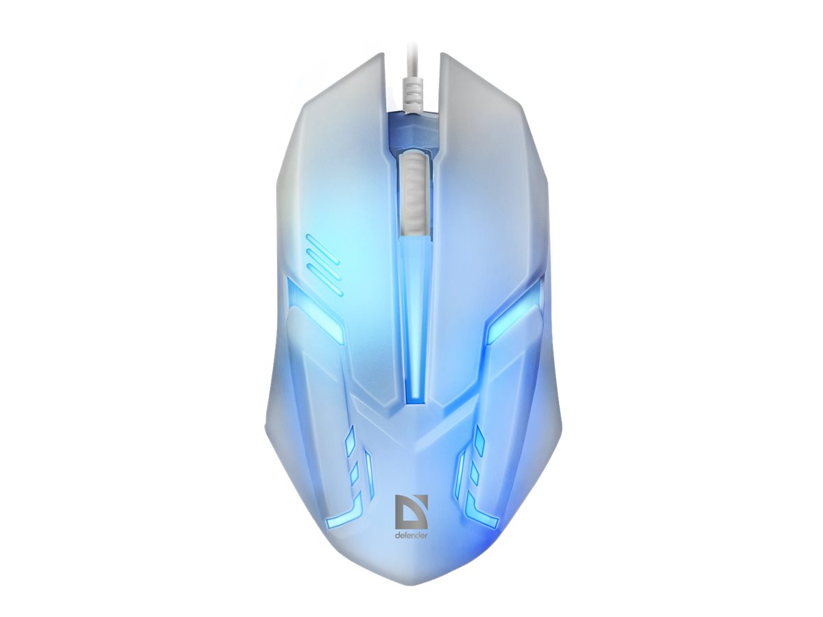 Defender Cyber MB-560L Kabelgebundene Maus Optisch 1200 DPI USB Weiß