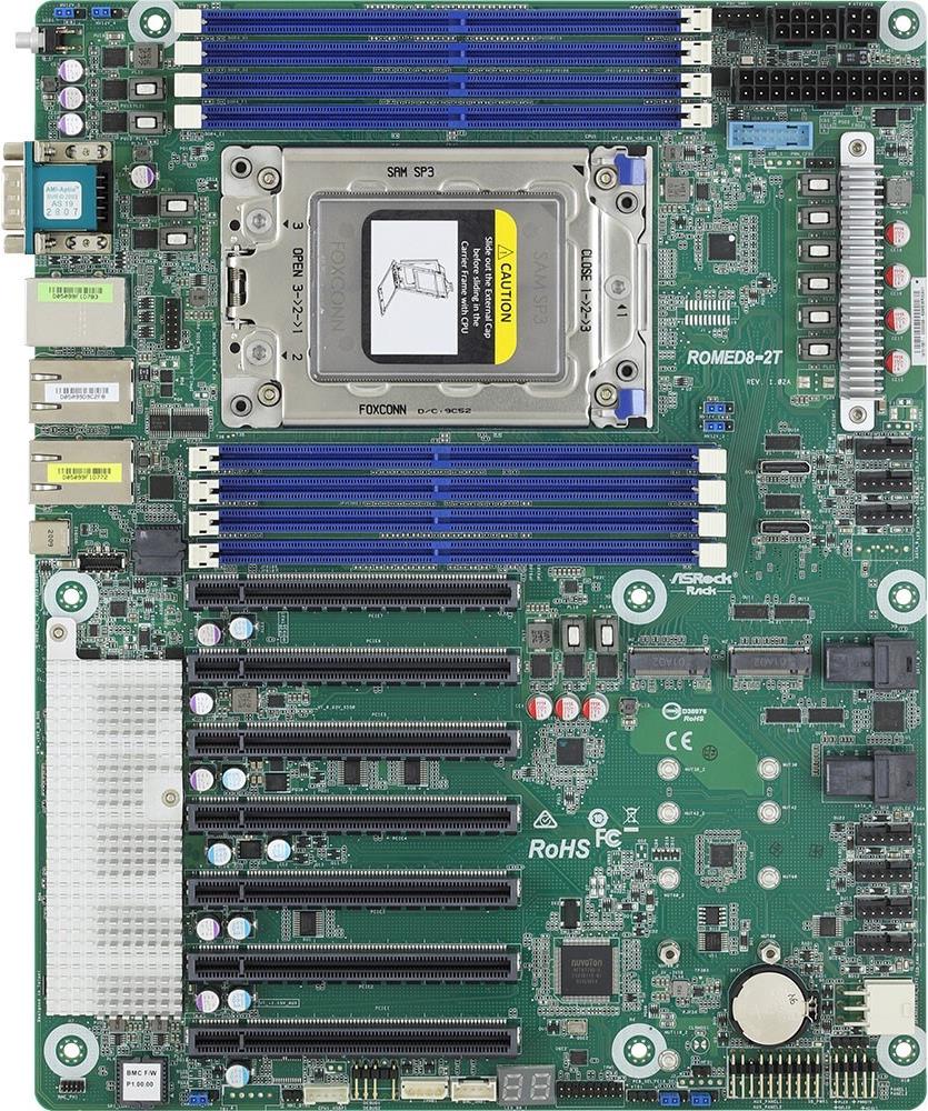 ASRock Rack ROMED8-2T Server-Mainboard ATX Socket SP3 AMD EPYC 8x DDR4 2x 10GbE