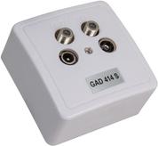 TRIAX Antennendose GAD 414 S 4-Loch Multimedia-Modemdose (306414)