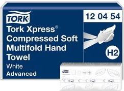 TORK Xpress Multifold Handtuchpapier, 212 x 320 mm, W-Falz System: H2, Qualität: Advanced, Tissue, Dekorprägung, weiß, - 1 Stück (600454)