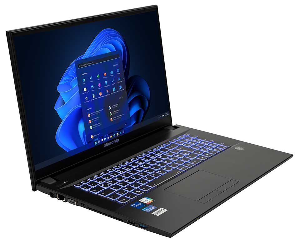 bluechip TRAVELline B17W27 17,3" Intel Core i5 16 GB RAM 500 GB SSD Schwarz
