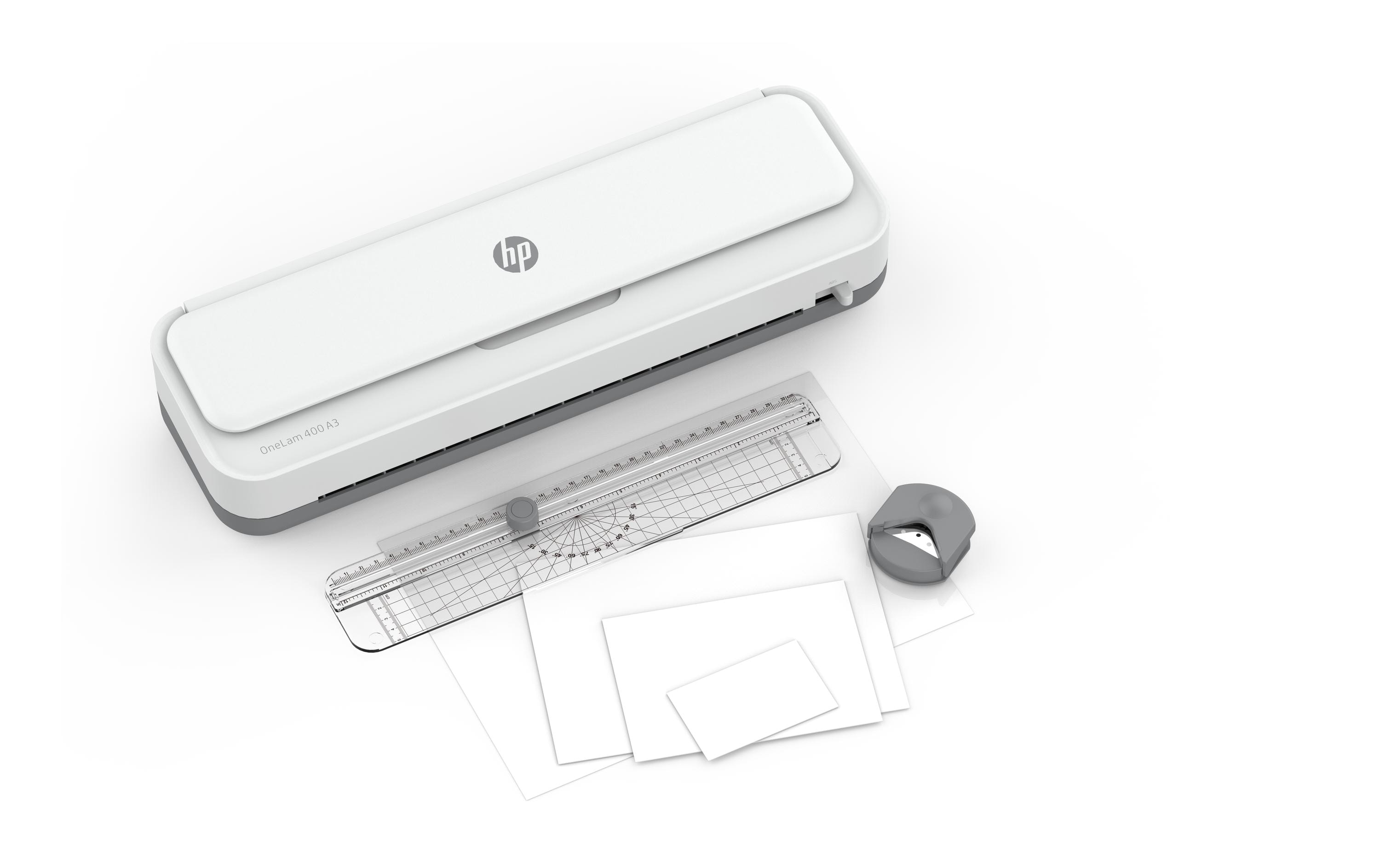 HP OneLam 400 A3 Laminiergerät für Heiß- und Kaltlamination Weiß