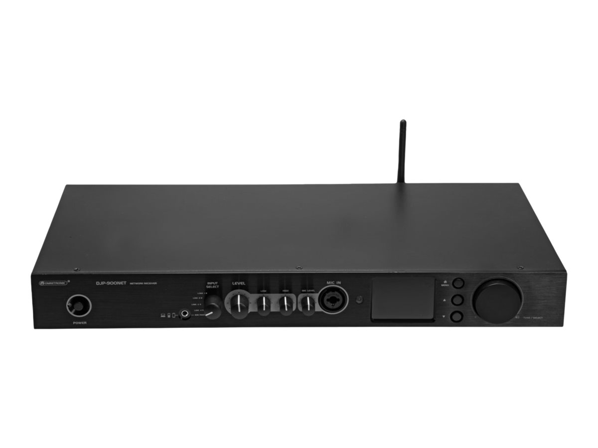 Omnitronic DJP-900NET Netzwerk-Audio-Receiver DAB-Radio Schwarz