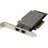 StarTech.com 2 Port PCI Express 10GBase-T Ethernet Netzwerkkarte mit Intel X540 Chip - Netzwerkadapter - PCI Express 2,0 x8 Low Profile - 10GBase-T x 2 - Schwarz (ST20000SPEXI)