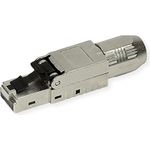 ROLINE feldkonfektionierbarer RJ-45 Stecker Kat.6A (Class EA), STP, silberfarben (21.17.0325)