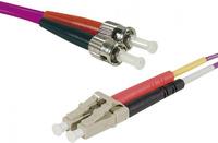 exertis Connect LWL Patchkabel HD, 50/125 µm, OM4-Faser, LC Duplex Stecker/ST Duplex Stecker, 20,0 m UPC UPC-Schliff - Standard: IEC 61754 / 61755 ? ISO 11801- Einfügedämpfung: = 25 dB- HD (High Density) = hohe Packungsdichte- Durchmesser: (392798)