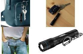ANSMANN LED-Taschenlampe Adventure TA90B, schwarz mit Schlüsselanhänger, Lichtstrom: 90 Lumen, Leuchtdauer: - 1 Stück (1600-0759)