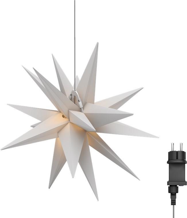 Goobay LED-Weihnachtsstern 3D, Ø 56 cm, 4,5-V-Außentrafo (64789)