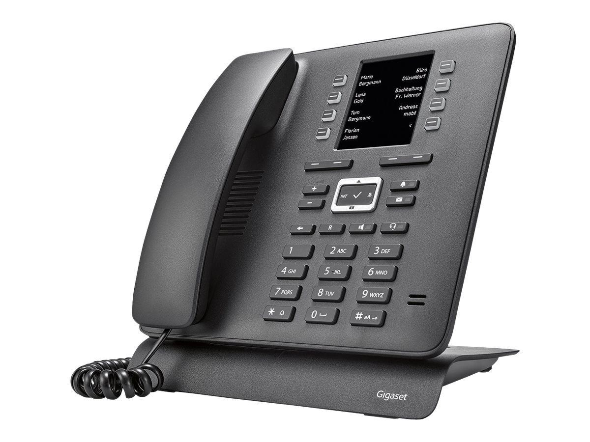 Gigaset T480HX DECT-Telefon mit Bluetooth 2,8" Display Schwarz