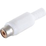 shiverpeaks BASIC-S Cinchkupplung, Kunststoff, weiß zum selber löten, im Polybeutel mit Eurolochung (BS51500-W)