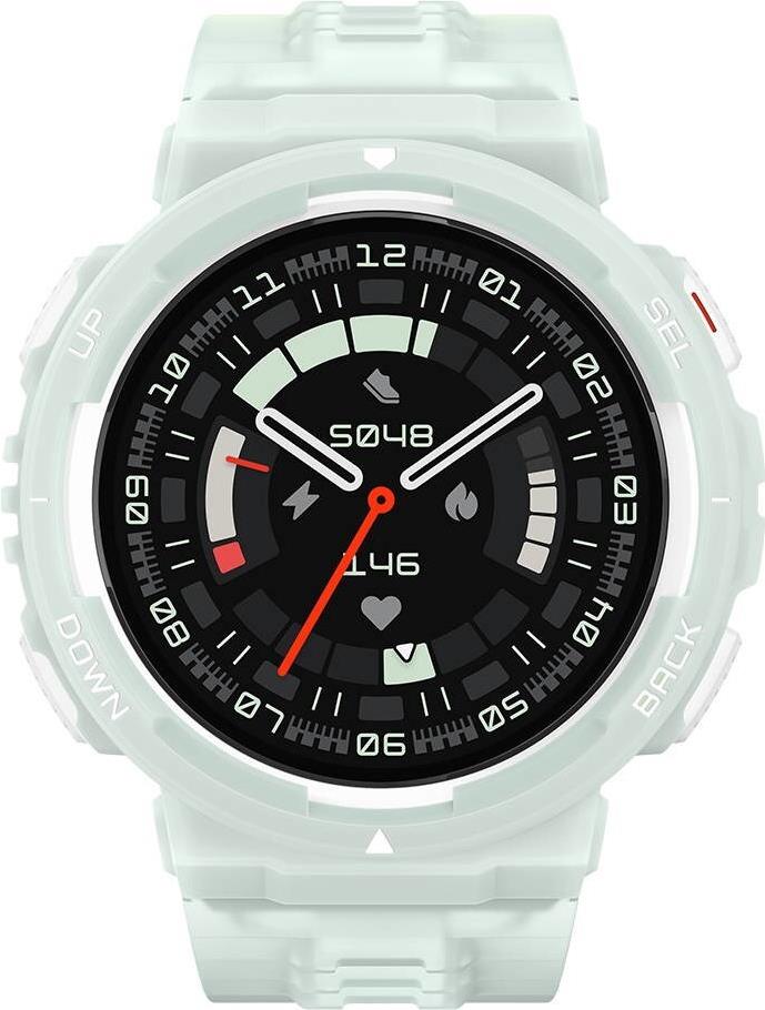 Amazfit ACTIVE EDGE 3,35 cm (1.32") TFT 46 mm Digital 360 x 360 Pixel Touchscreen Mintfarbe GPS (W2212EU4N)