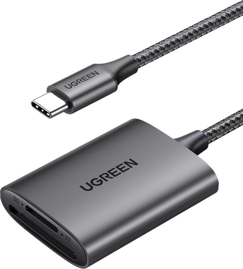 Ugreen SD/TF-Kartenleser Ugreen CM401 USB C 5 Gb/s – grau (150671)