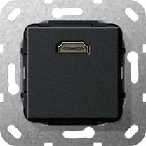GIRA 566910. Buchsen-Typ: HDMI, Module Menge (max): 1 Modul(e). Produktfarbe: Schwarz (566910)