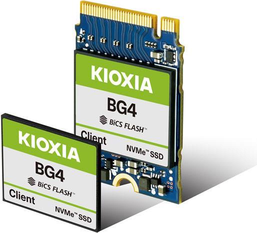Kioxia BG4 Series 128 GB SSD intern M.2 2230 PCI Express 3.0 x4 NVMe 2230-S2 Single-sided Module PCIe Gen3 1.3b BiCS FLASH TLC (KBG40ZNS128G)