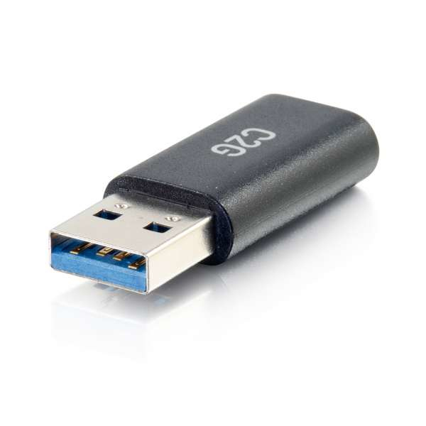 C2G USB-C auf USB-A Adapter SuperSpeed USB 3.0 5 Gbps Schwarz