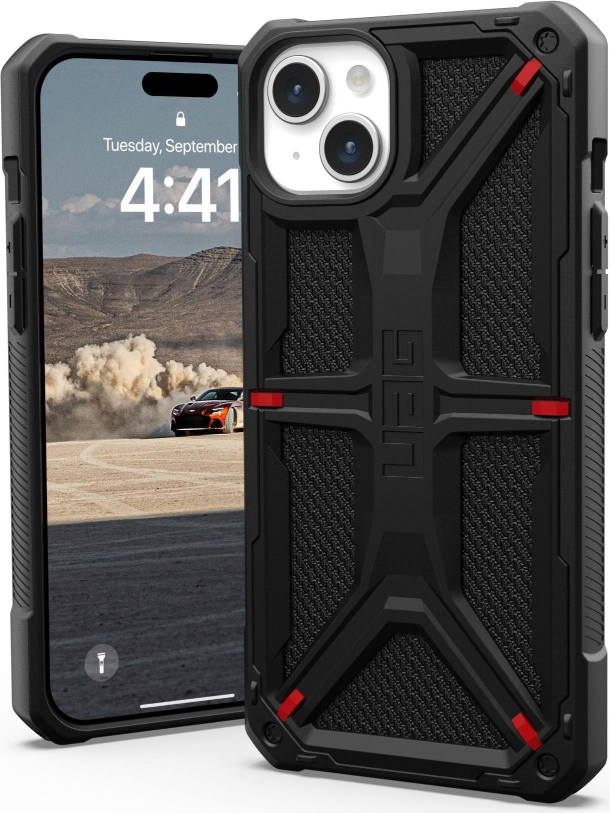 UAG Urban Armor Gear Monarch Case | Apple iPhone 15 Plus | kevlar schwarz | 114309113940 (114309113940)