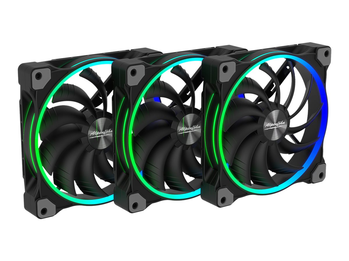 Alpenföhn Wing Boost 3 ARGB 140 mm Gehäuselüfter Triple Schwarz