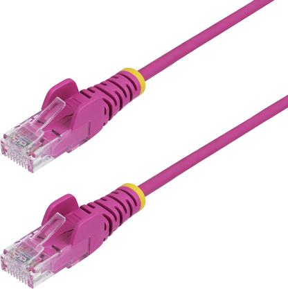 StarTech.com 2m Pink Slim CAT6 Ethernet Cable, Snagless, 28AWG, LSZH (N6PAT200CMPKS)