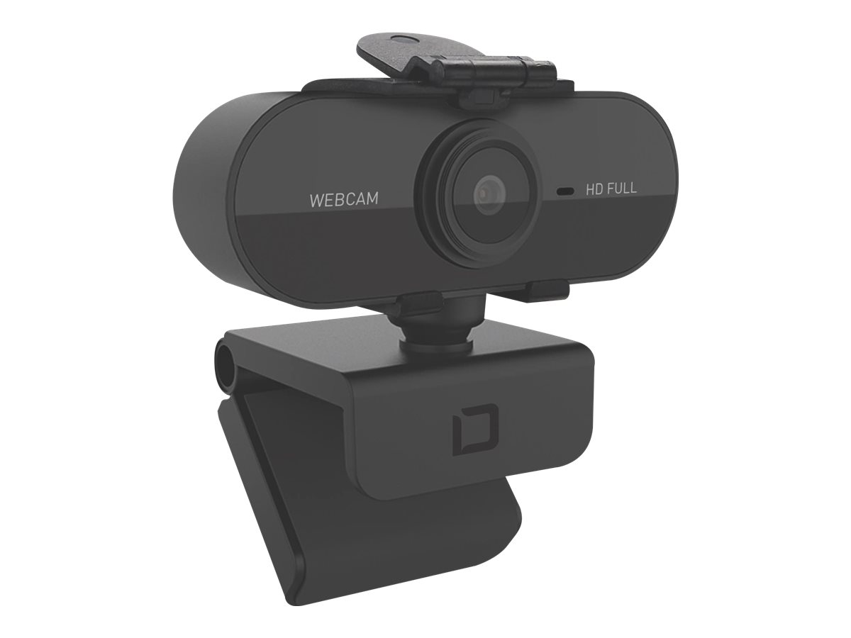 Dicota Webcam PRO Plus Full HD 1920 x 1080 USB 2.0 Schwarz