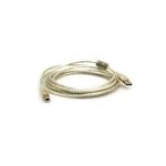 InLine USB 2.0 Kabel, A an B, mit Ferritkern - transparent, 2m (34518)