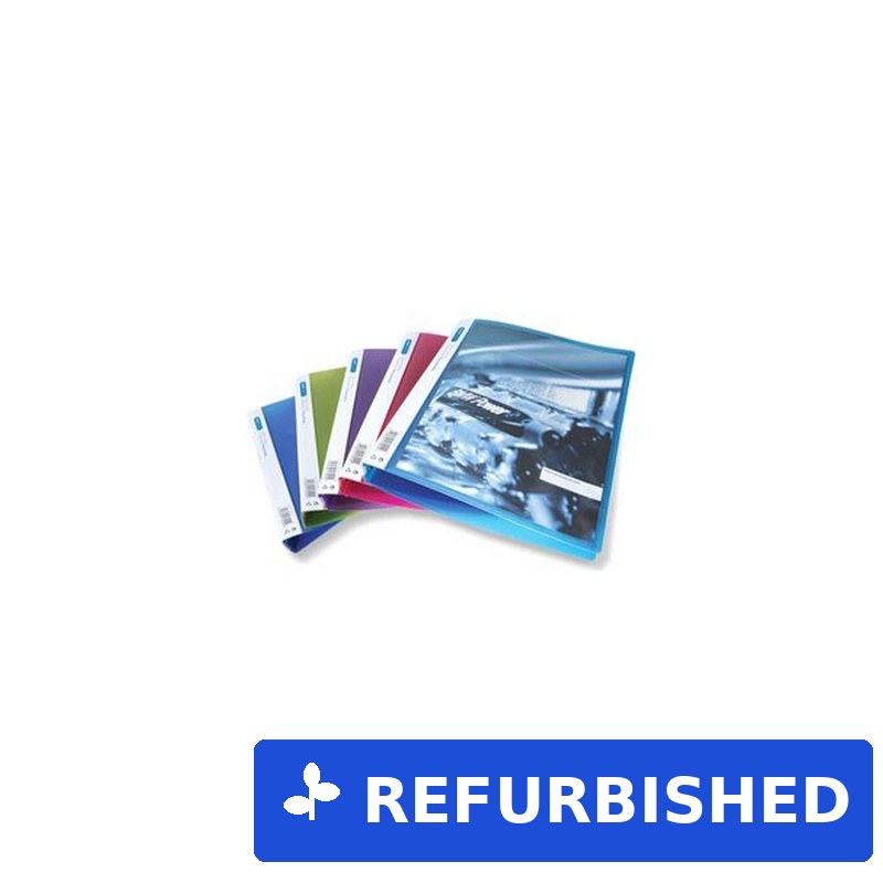 RAPESCO Präsentations-Ringbuch, 25 mm, A4, farbig sortiert 4-Ring-O-Mechanismus, Rückenbreite: 25 mm, aus PP, - 10 Stück (0718) (B-Ware)