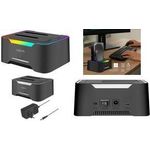 LogiLink Quickport QP0036 HDD Dockingstation USB 3.2 2-Bay für 2,5/3,5" SATA HDD/SSD bis 10 TB (QP0036)