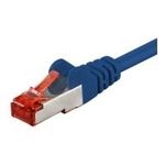 Wentronic Goobay CAT 6 Patchkabel, S/FTP (PiMF), Blau, 50 m - LSZH halogenfrei, Kupfer (68276)