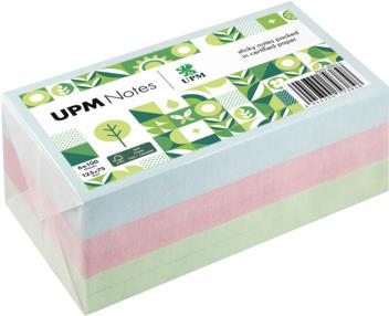 UPM Notes Haftnotiz 5655-20PG-6 Pastell 125x75mm 100Bl. sort. 6St. (5655-20PG-6)