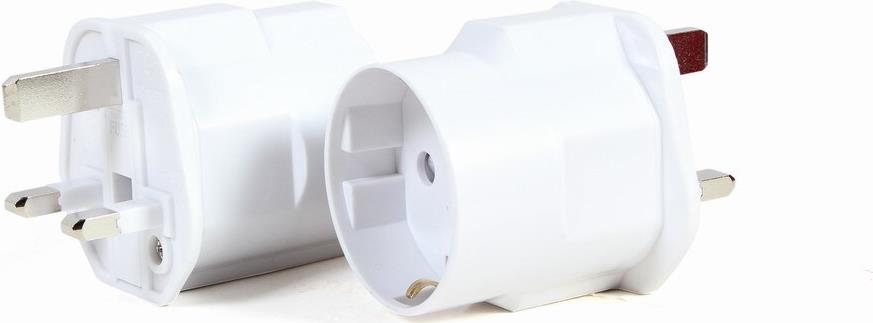 Gembird A-AC-EUFUKM-01 AC-Netzteil, EU-Schuko-Buchse auf UK-Stecker, 13 A (A-AC-EUFUKM-01)