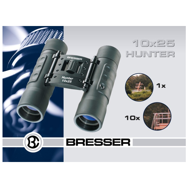 Bresser Hunter 10x25 Fernglas Dachkant BK-7 25 mm Schwarz