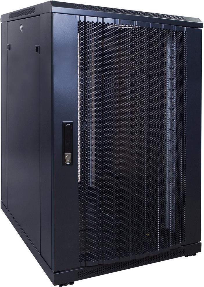 DSIT 19" Netzwerkschrank DS6818PP 18 HE 600 x 800 x 1000 mm perforierte Fronttür