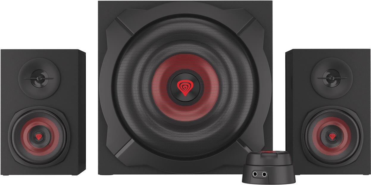 Genesis Helium 610BT 2.1 Lautsprechersystem 60 W Bluetooth Schwarz, Rot
