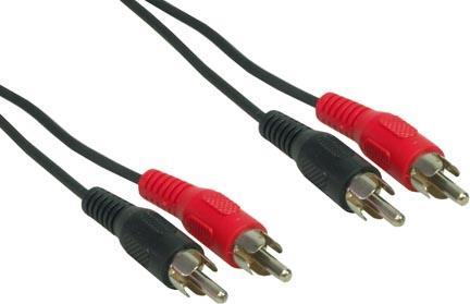 E+P B 33/2 2.5m 2 x RCA 2 x RCA Schwarz Audio-Kabel (B 33/2)