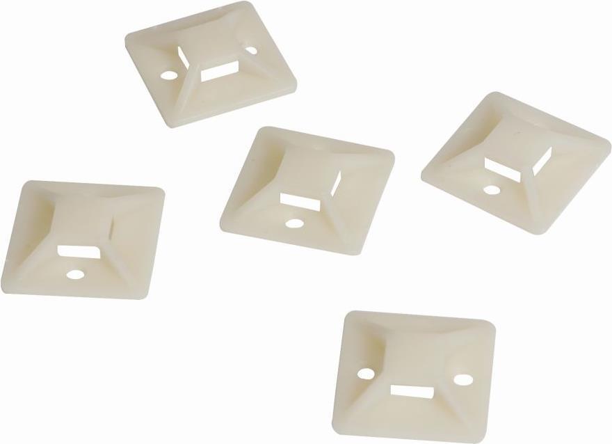 Kabelbinderhalterungen, selbstklebend, Kabelbinderaufnahme: 9,1 x 2,6 mm, 100 Stück, LogiLink® [KAB0043] (KAB0043)