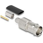 Delock BNC Buchse zum Crimpen RG-59mit passendem Schrumpfschlauch (91774)