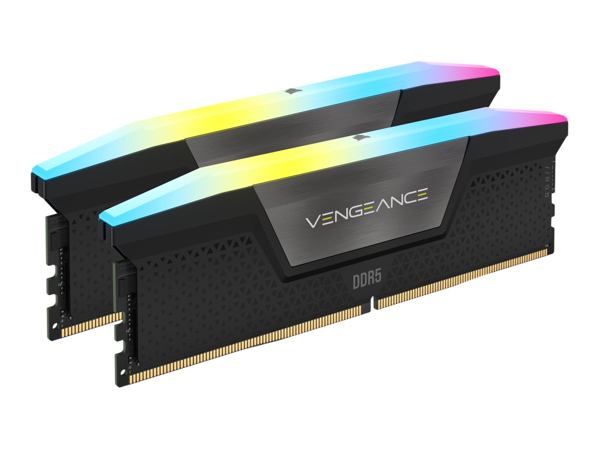 Corsair Vengeance RGB DDR5 32 GB Kit (2x16 GB) 5200 MHz CL40 Schwarz