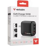 Verbatim Mini GaN Charger 100W 3Port US/EU/UK ADP 32230 (32230)