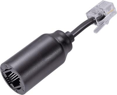 Renkforce Kabel-Entzwirler Adapter [1x RJ10-Stecker 4p4c - 1x RJ10-Buchse 4p4c] 0.03 m Schwarz (RF-4456616)