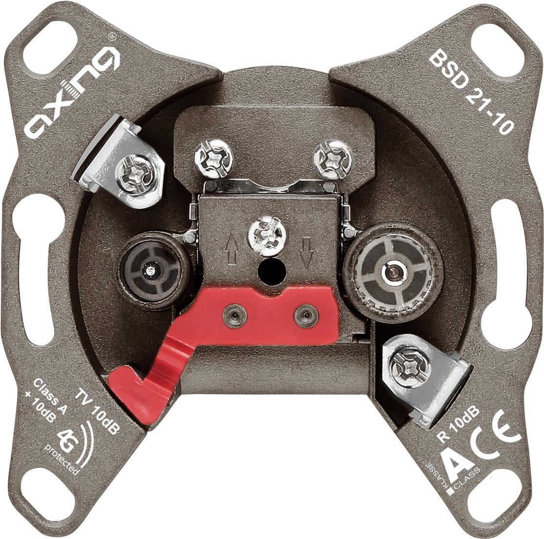 Axing BSD 21-10 BK-Hyperbreitband Durchgangsdose 10 dB (BSD 21-10)