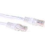 ACT White 15 meter U/UTP CAT6A patch cable with RJ45 connectors. Cat6a u/utp white 15.00m (IB9315)