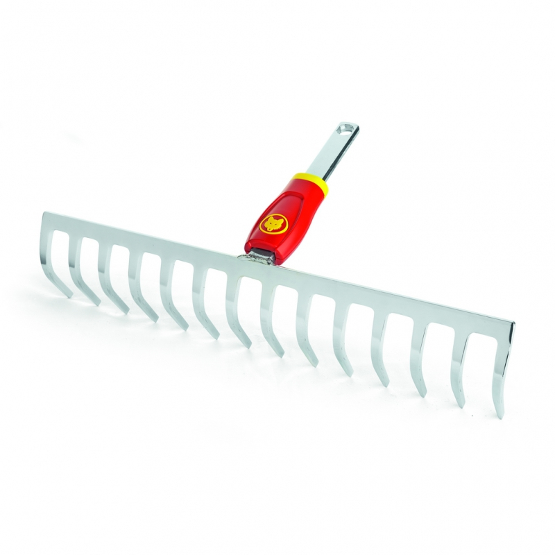 WOLF-Garten Multi-Star DR-M 35 Rechen 35 cm Stahl Rot, Silber