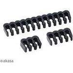 Akasa Kabelkamm Set - 3mm schwarz Kabelklammer (Ak-MX293)