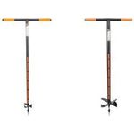 Bradas Erdlochbohrer, Durchmesser: 100 mm, anthrazit/orange mit gehärtetem Borstahlkopf, abrieb- & verformungsbeständig, - 1 Stück (KT-V2050)