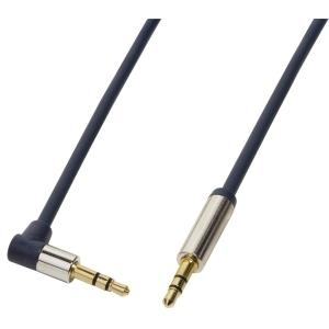 Logilink Audio Cable 3.5 Stereo M/M, 90° angled, 0,50m, blue (CA11050)