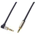 Logilink Audio Cable 3.5 Stereo M/M, 90° angled, 0,50m, blue (CA11050)