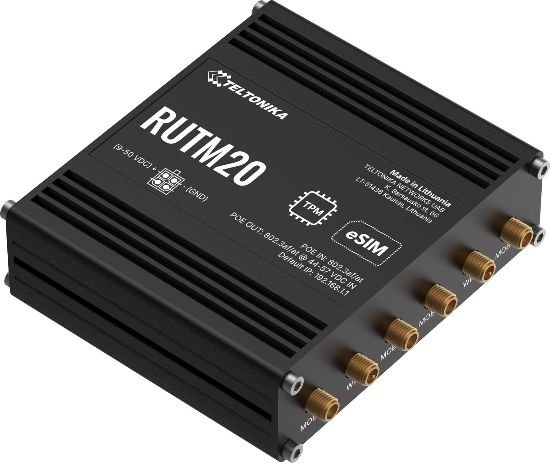 Teltonika RUTM20 Wireless Router 5G Schwarz