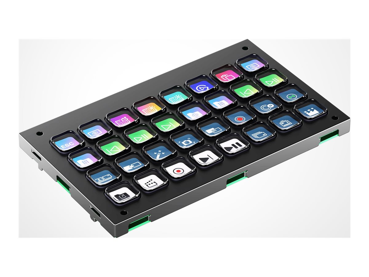 Elgato Stream Deck Module Videobearbeitungscontroller 32 Membrantasten USB Schwarz