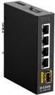 D-Link DIS 100G-5SW - Switch - nicht verwaltet - 4 x 10/100/1000 + 1 x 100/1000 SFP - an DIN-Schiene montierbar, wandmontierbar (DIS-100G-5SW)